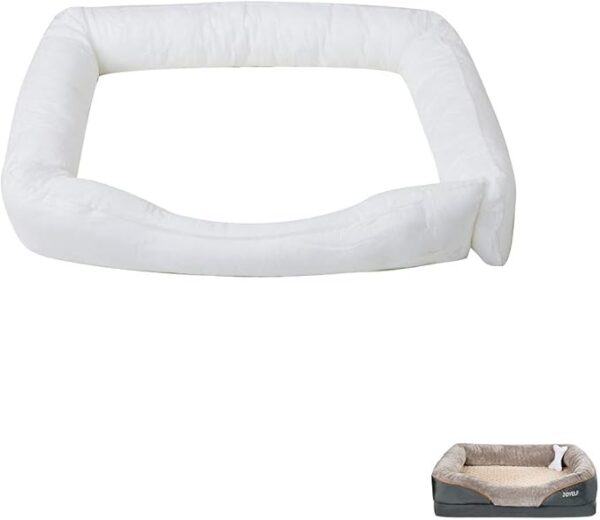 JOYELF Orthopedic Memory Foam Dog Bed Replacement Filling Bolster